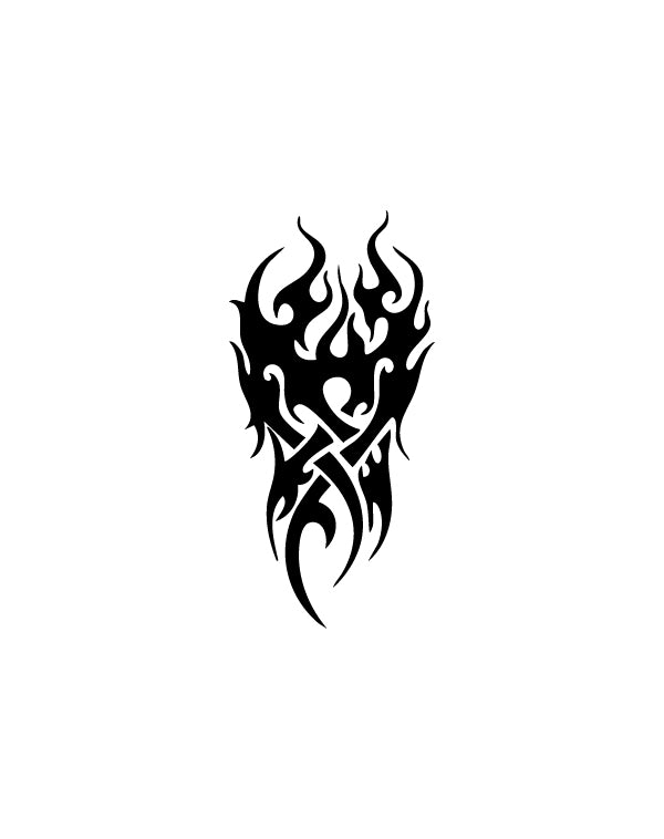 Tribal Flames - TEMPOINK Temporary Tattoo