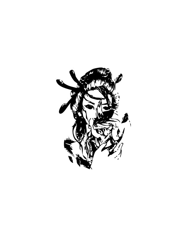 Geisha Grace - TEMPOINK Temporary Tattoo