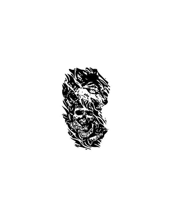 Skull Crown - TEMPOINK Temporary Tattoo