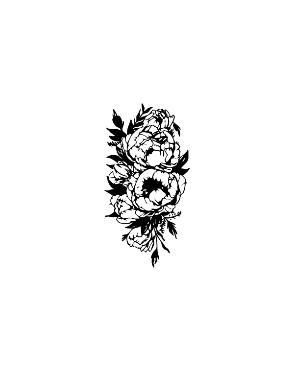 Peony Bloom - TEMPOINK Temporary Tattoo