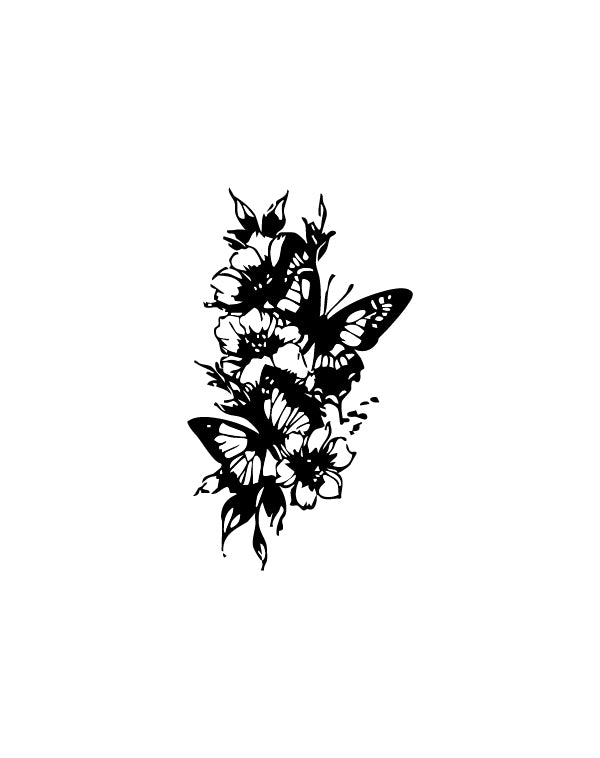 Butterfly Garden - TEMPOINK Temporary Tattoo