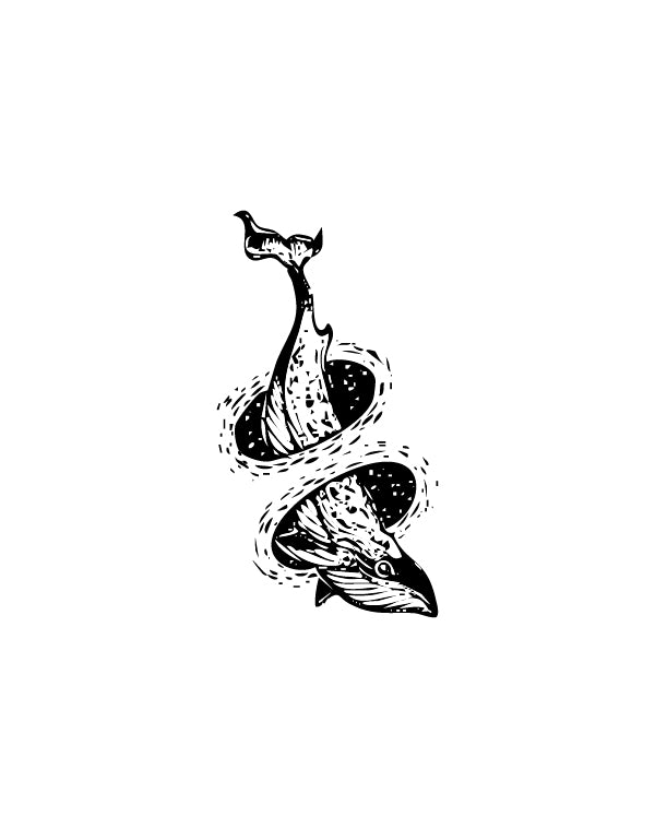 Twin Whales - TEMPOINK Temporary Tattoo