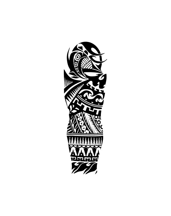 Polynesian Warrior - TEMPOINK Temporary Tattoo