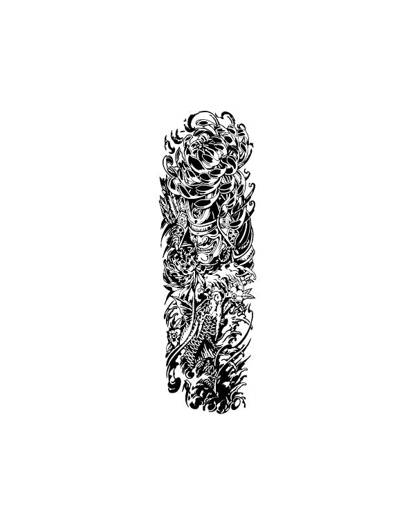 Koi Ascension - TEMPOINK Temporary Tattoo