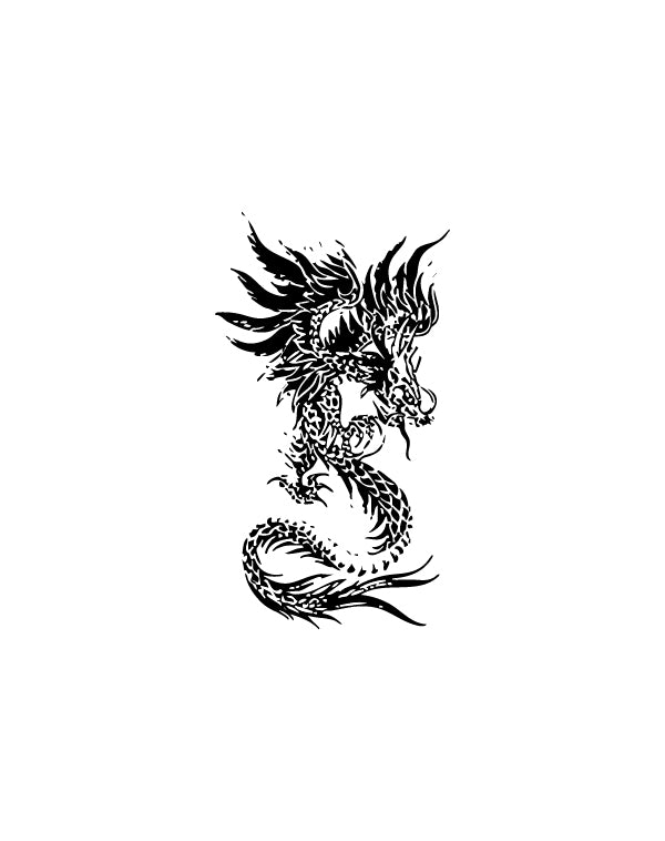 Winged Dragon - TEMPOINK Temporary Tattoo
