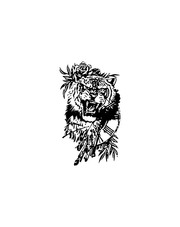 Tiger Roar - TEMPOINK Temporary Tattoo