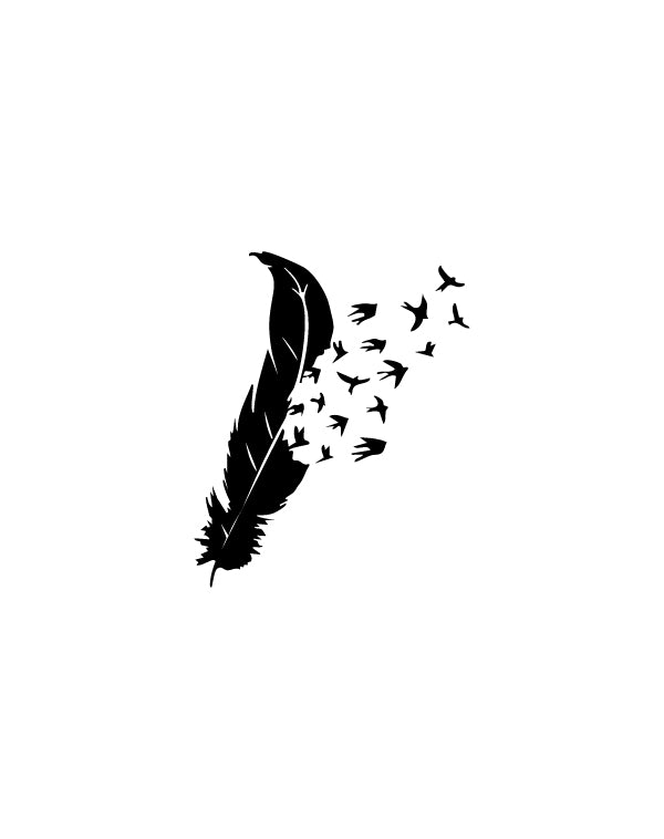 Freedom Feather - TEMPOINK Temporary Tattoo