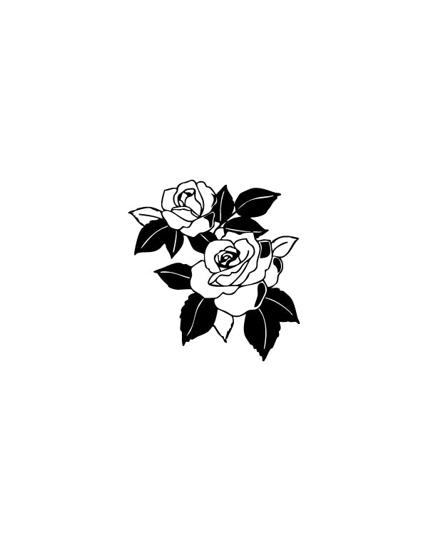 Twin Roses - TEMPOINK Temporary Tattoo